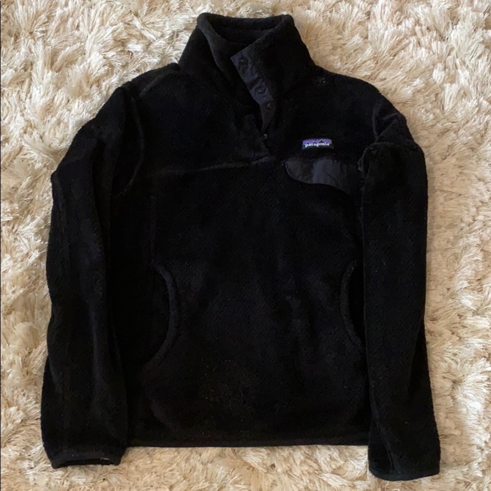 Patagonia Black Re Tool Snap Pullover